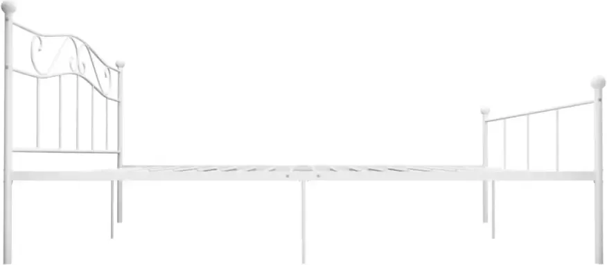 VidaXL -Bedframe-metaal-wit-180x200-cm - Foto 2