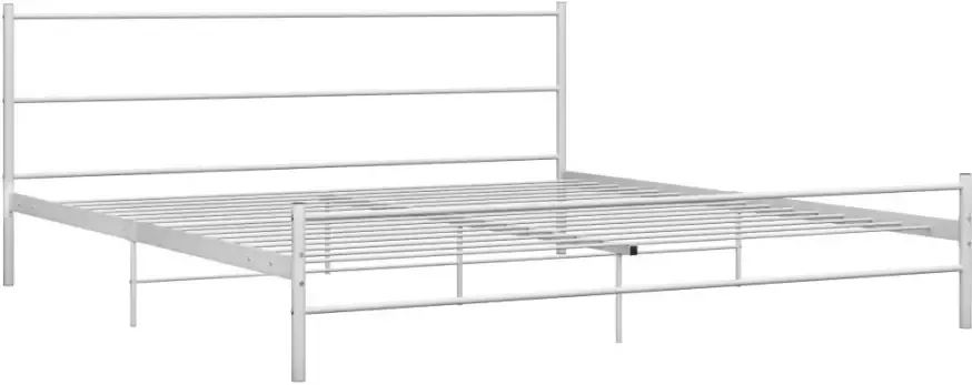 VidaXL -Bedframe-metaal-wit-180x200-cm - Foto 4