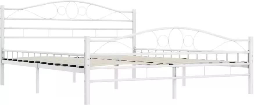 VidaXL -Bedframe-metaal-wit-180x200-cm - Foto 8