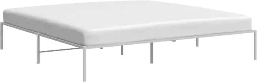 VidaXL -Bedframe-metaal-wit-183x213-cm - Foto 4