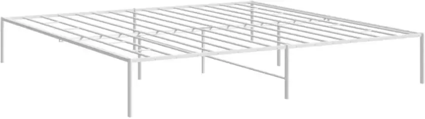 VidaXL -Bedframe-metaal-wit-183x213-cm - Foto 3