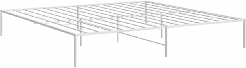 VidaXL -Bedframe-metaal-wit-193x203-cm - Foto 3