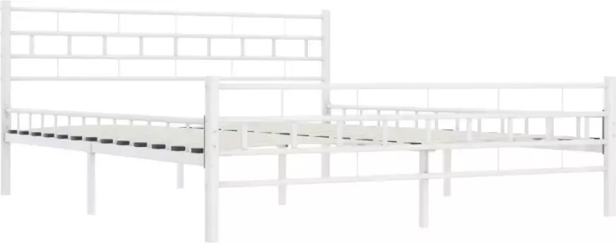 VidaXL -Bedframe-metaal-wit-200x200-cm - Foto 7