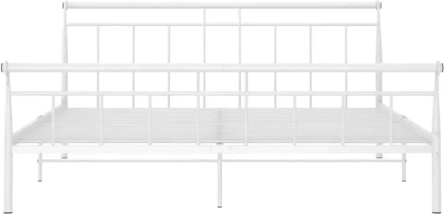 VidaXL -Bedframe-metaal-wit-200x200-cm