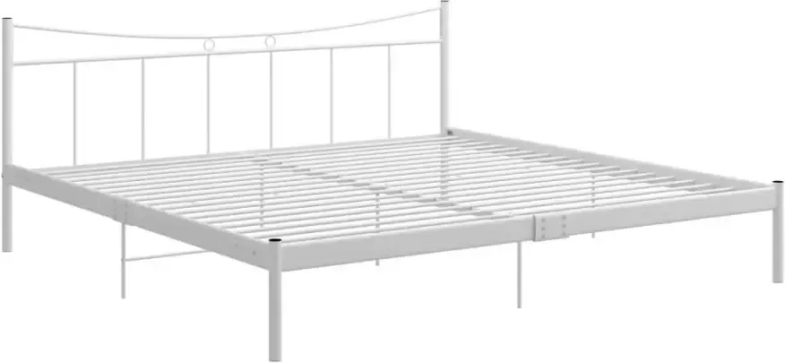 VidaXL -Bedframe-metaal-wit-200x200-cm - Foto 4