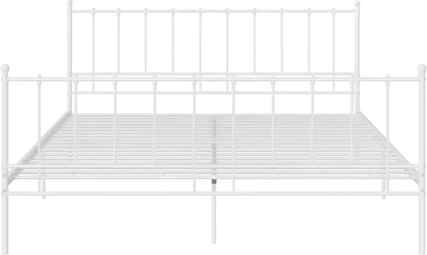 VidaXL -Bedframe-metaal-wit-200x200-cm - Foto 3