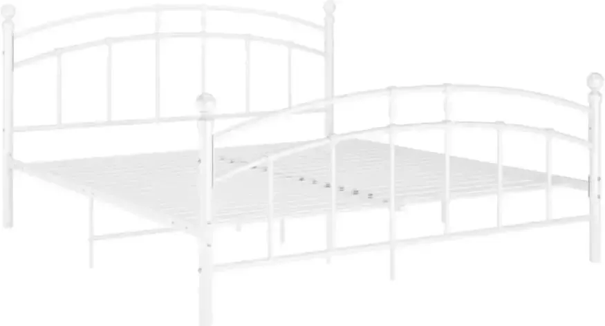 VidaXL -Bedframe-metaal-wit-200x200-cm - Foto 5