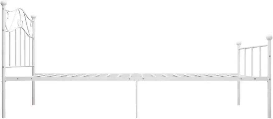 VidaXL -Bedframe-metaal-wit-90x200-cm - Foto 3