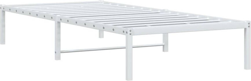 VidaXL -Bedframe-metaal-wit-90x200-cm - Foto 4