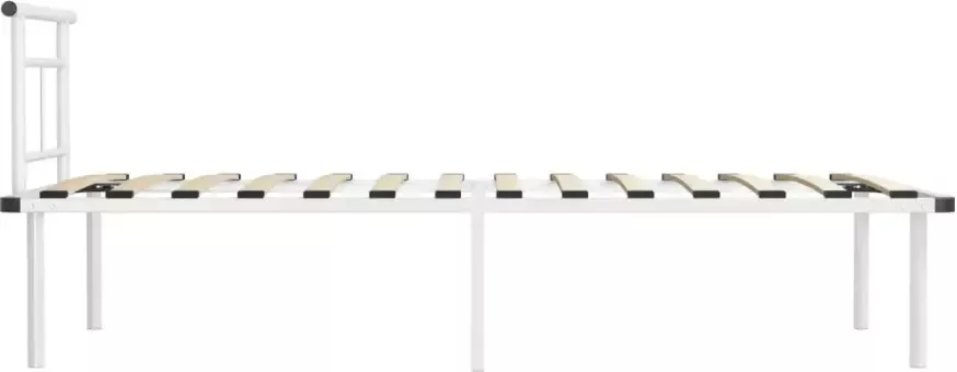 VidaXL -Bedframe-metaal-wit-90x200-cm - Foto 5