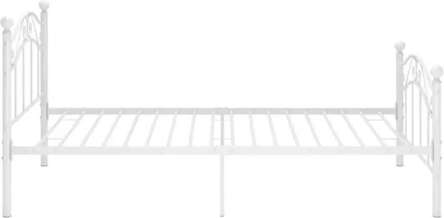VidaXL -Bedframe-metaal-wit-90x200-cm - Foto 5