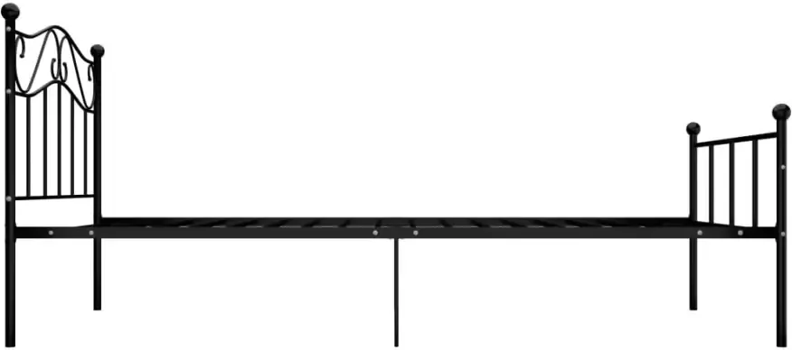VidaXL -Bedframe-metaal-zwart-100x200-cm - Foto 3