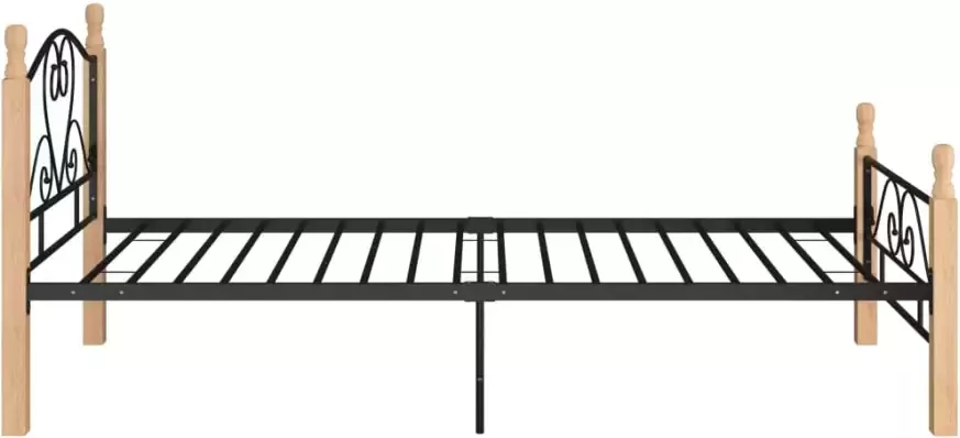 VidaXL -Bedframe-metaal-zwart-100x200-cm - Foto 3