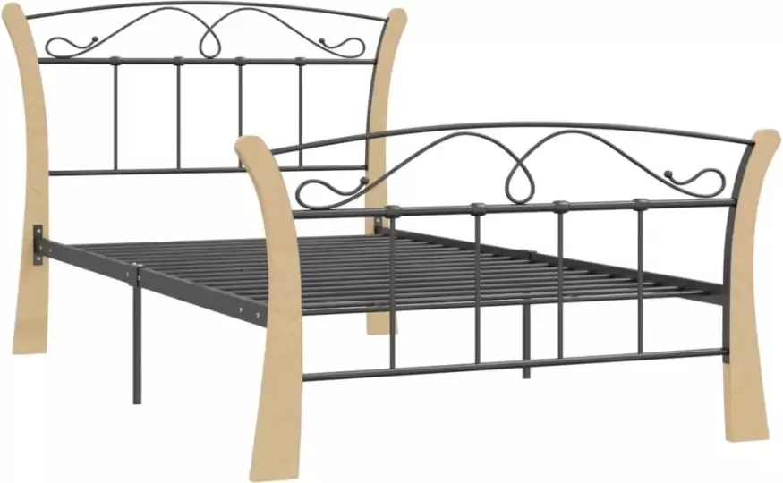 VidaXL -Bedframe-metaal-zwart-100x200-cm - Foto 7