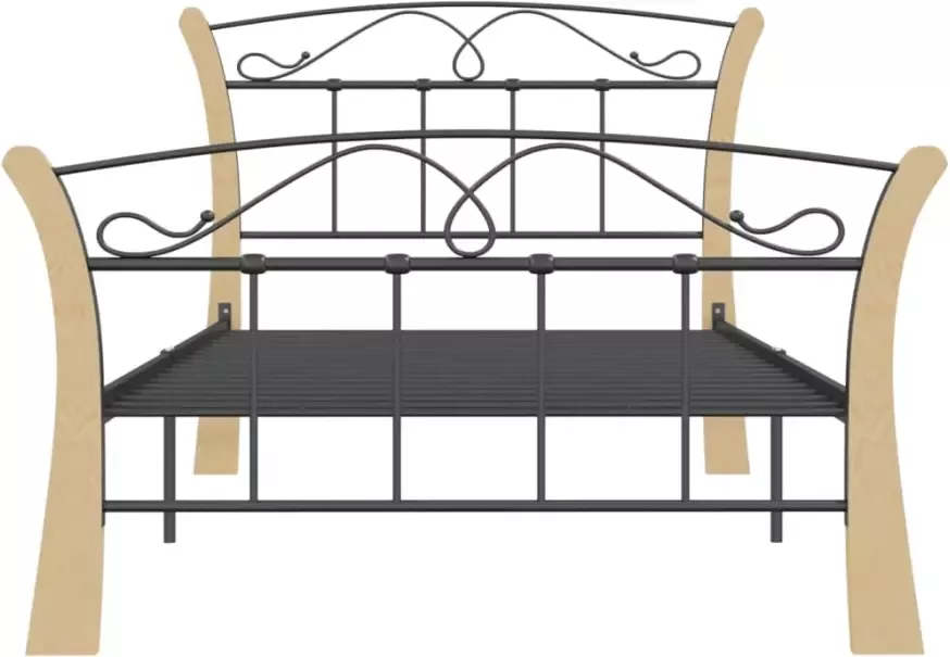 VidaXL -Bedframe-metaal-zwart-100x200-cm - Foto 3