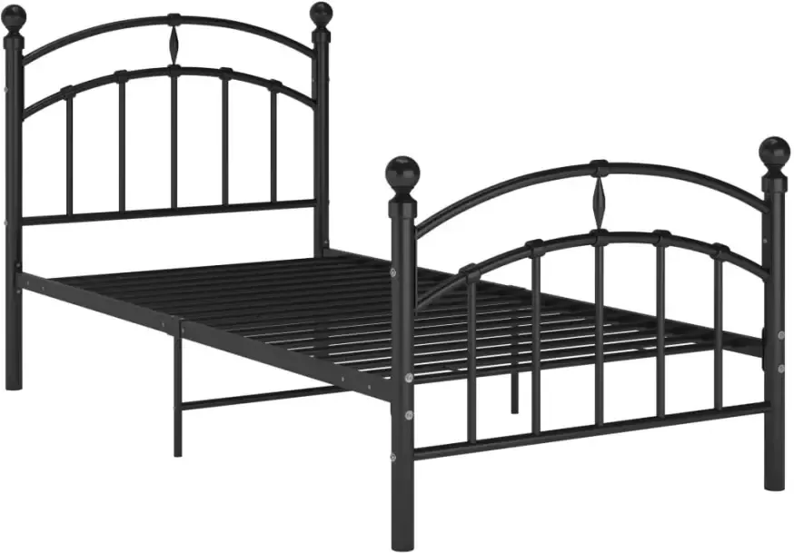 VidaXL -Bedframe-metaal-zwart-100x200-cm - Foto 5