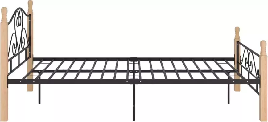 VidaXL -Bedframe-metaal-zwart-120x200-cm - Foto 3