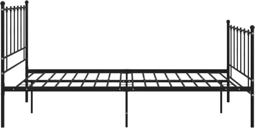 VidaXL -Bedframe-metaal-zwart-120x200-cm - Foto 3