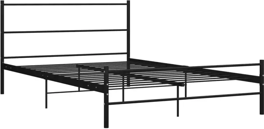 VidaXL -Bedframe-metaal-zwart-120x200-cm - Foto 4