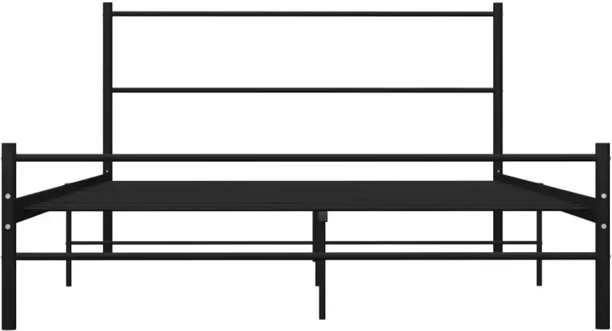 VidaXL -Bedframe-metaal-zwart-120x200-cm