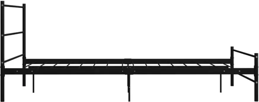 VidaXL -Bedframe-metaal-zwart-120x200-cm - Foto 3