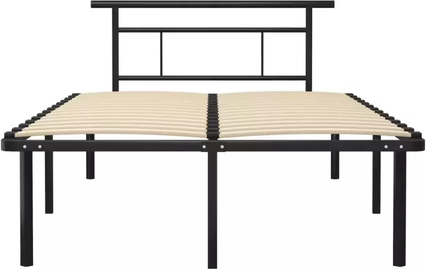 VidaXL -Bedframe-metaal-zwart-120x200-cm - Foto 2