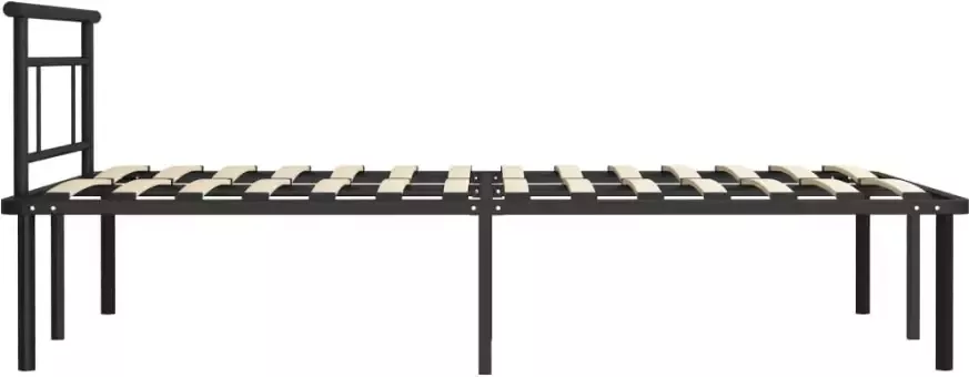 VidaXL -Bedframe-metaal-zwart-120x200-cm - Foto 1