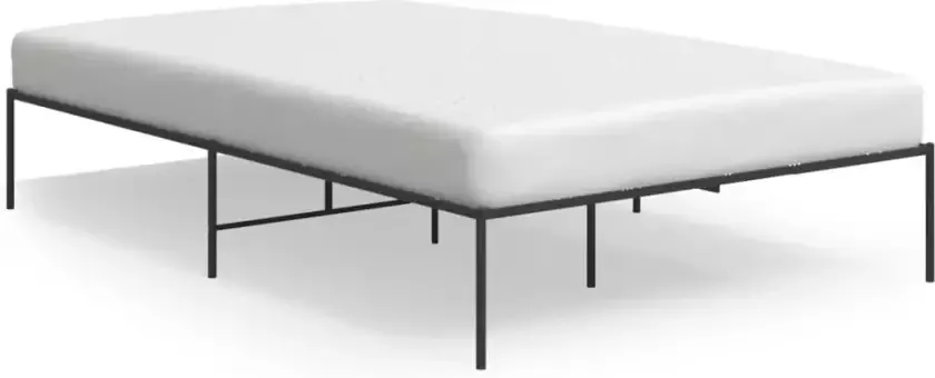 VidaXL -Bedframe-metaal-zwart-135x190-cm - Foto 5