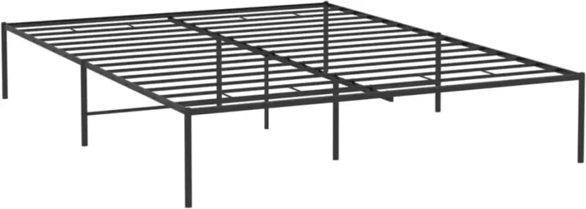 VidaXL -Bedframe-metaal-zwart-140x190-cm - Foto 4