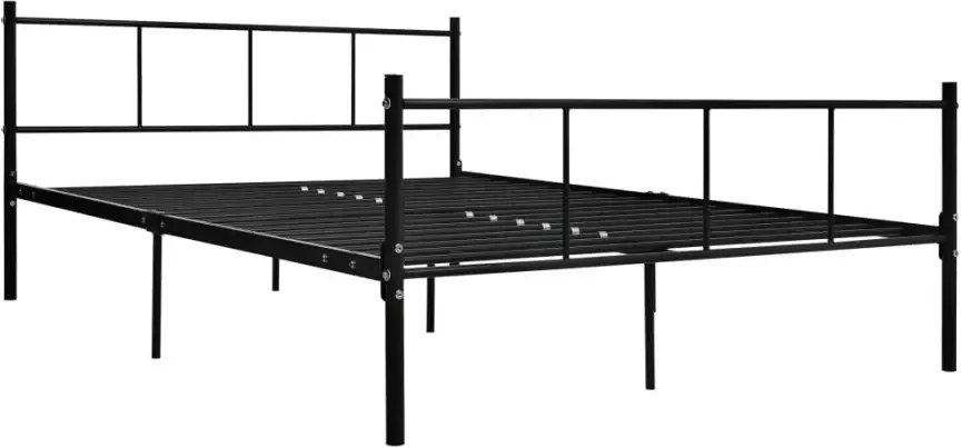 VidaXL -Bedframe-metaal-zwart-140x200-cm - Foto 4