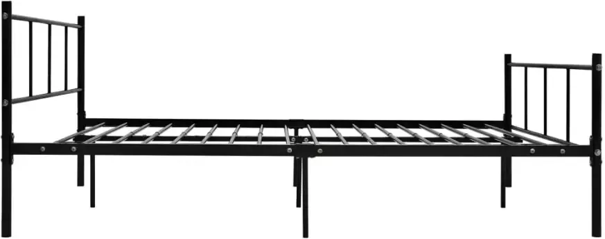 VidaXL -Bedframe-metaal-zwart-140x200-cm - Foto 3