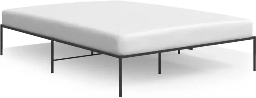 VidaXL -Bedframe-metaal-zwart-150x200-cm - Foto 5