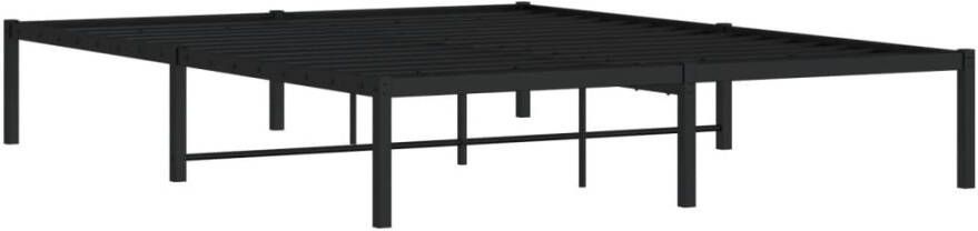 VidaXL -Bedframe-metaal-zwart-150x200-cm - Foto 4
