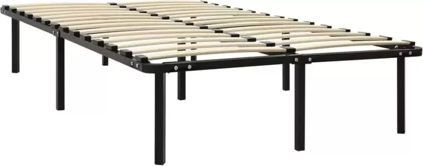 VidaXL -Bedframe-metaal-zwart-160x200-cm - Foto 4