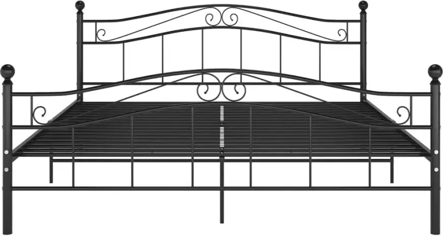 VidaXL -Bedframe-metaal-zwart-160x200-cm