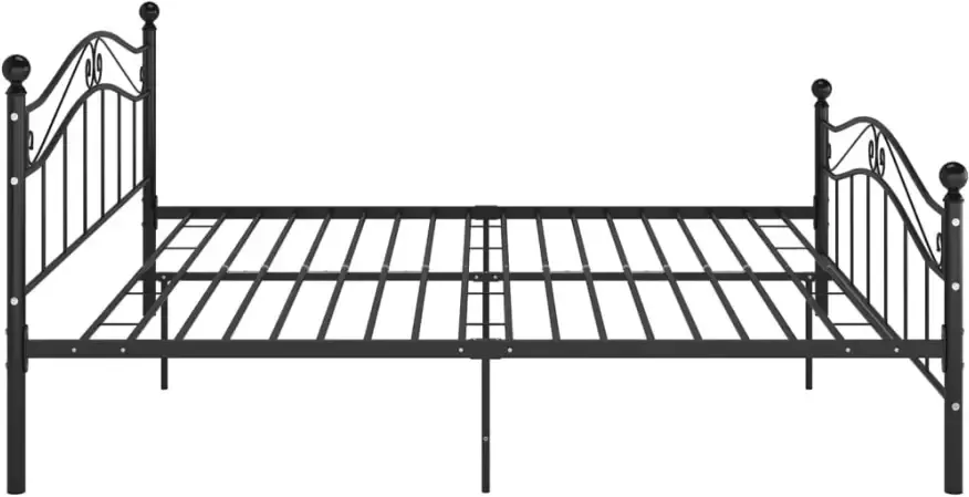 VidaXL -Bedframe-metaal-zwart-160x200-cm - Foto 5