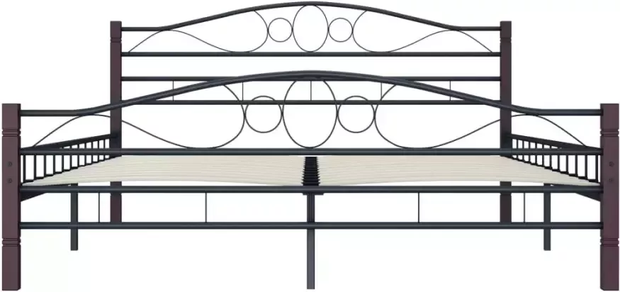 VidaXL -Bedframe-metaal-zwart-160x200-cm - Foto 4