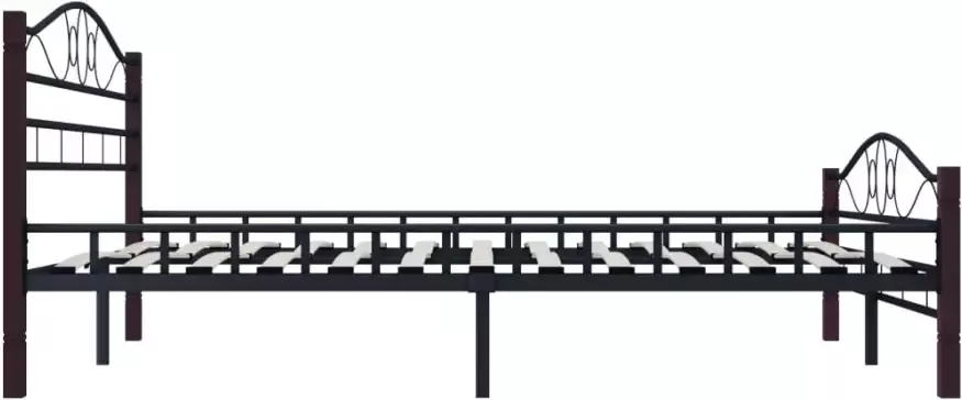 VidaXL -Bedframe-metaal-zwart-160x200-cm - Foto 5