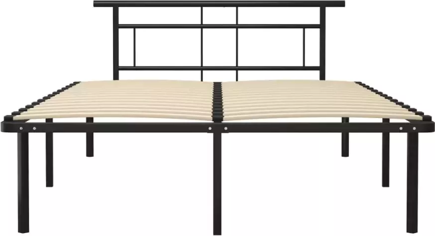 VidaXL -Bedframe-metaal-zwart-160x200-cm - Foto 2