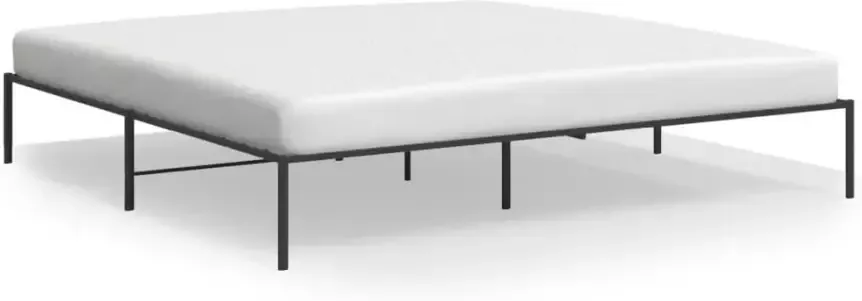 VidaXL -Bedframe-metaal-zwart-180x200-cm