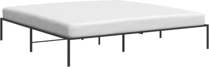 VidaXL -Bedframe-metaal-zwart-180x200-cm - Foto 4