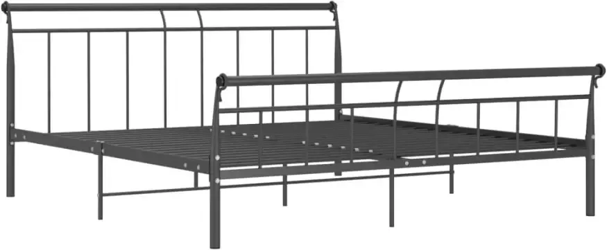 VidaXL -Bedframe-metaal-zwart-180x200-cm - Foto 4