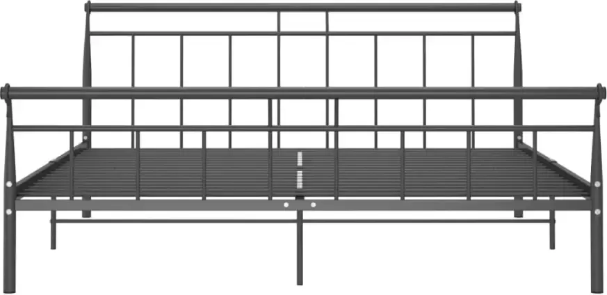 VidaXL -Bedframe-metaal-zwart-180x200-cm