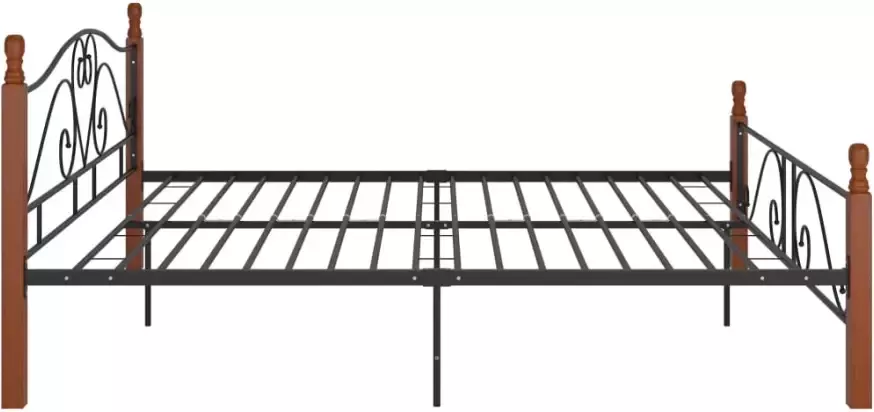 VidaXL -Bedframe-metaal-zwart-180x200-cm - Foto 3