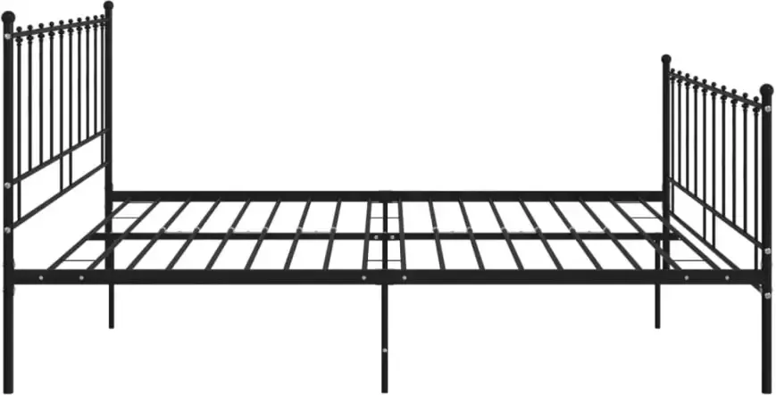 VidaXL -Bedframe-metaal-zwart-180x200-cm - Foto 3