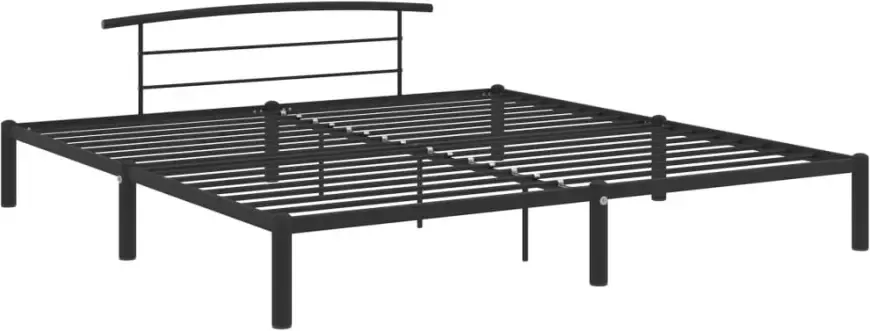 VidaXL -Bedframe-metaal-zwart-180x200-cm - Foto 4