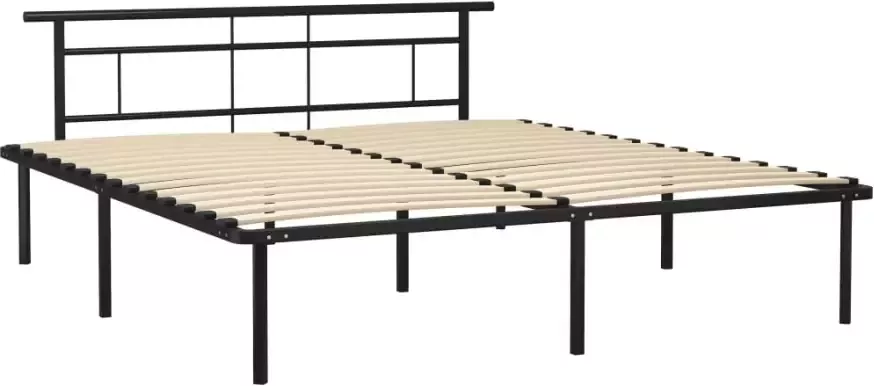 VidaXL -Bedframe-metaal-zwart-180x200-cm - Foto 8