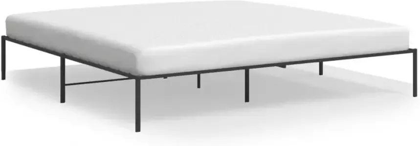VidaXL -Bedframe-metaal-zwart-183x213-cm