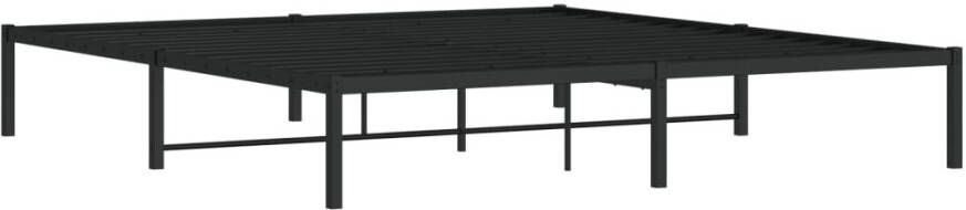 VidaXL -Bedframe-metaal-zwart-183x213-cm - Foto 4