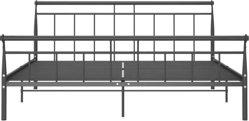 VidaXL -Bedframe-metaal-zwart-200x200-cm